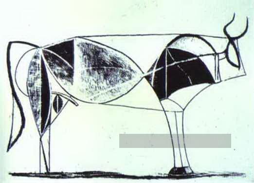 L’état des taureaux VII 1945 cubiste Peintures à l'huile